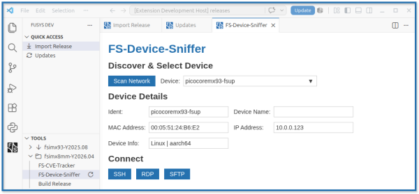 FuSysDev DeviceSniffer