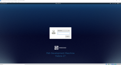 login screen